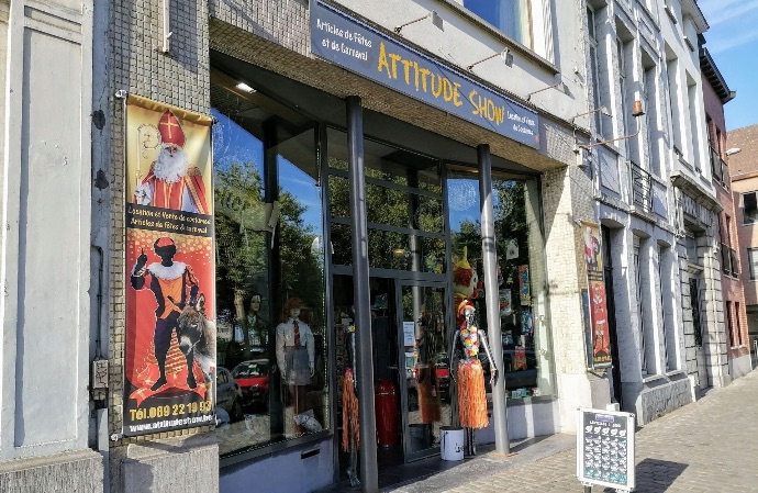 Façade du magasin Attitude Show au Quai des Salines 13 à Tournai